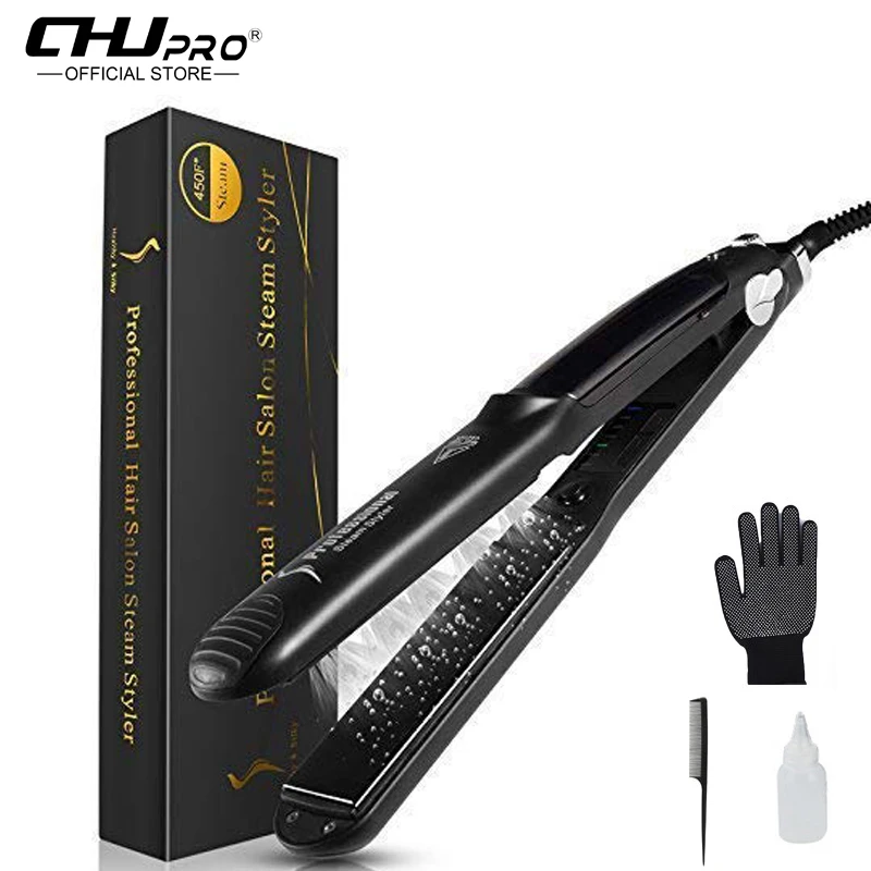 professional steam iron hair styler straightener