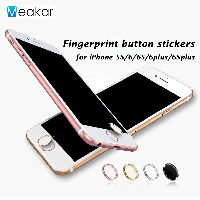 Colorful Touch ID Home Button Sticker For iPhone 5S 6 6s plus 6plus 6splus 7 8 Fingerprint Identification