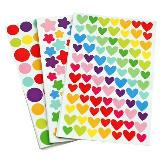 6 листов/комплект Красочные уплотнения Симпатичные тапочки с узором в виде