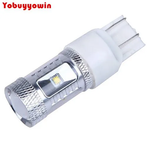 

2Pcs/Lot T20 7443 W21/5W NEW 800LM High Power 30W LED Tail Brake Stop Pure White/ Red Light 12-24V 7443NA