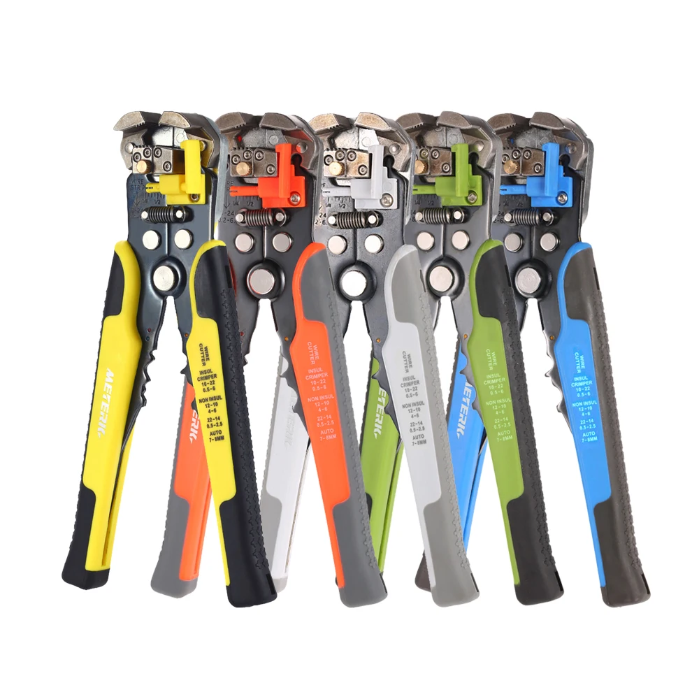 

Meterk multi tool Cable Wire Stripper Automatic Crimping Tool Peeling Pliers Adjustable Terminal Cutter Wire multitool Crimper
