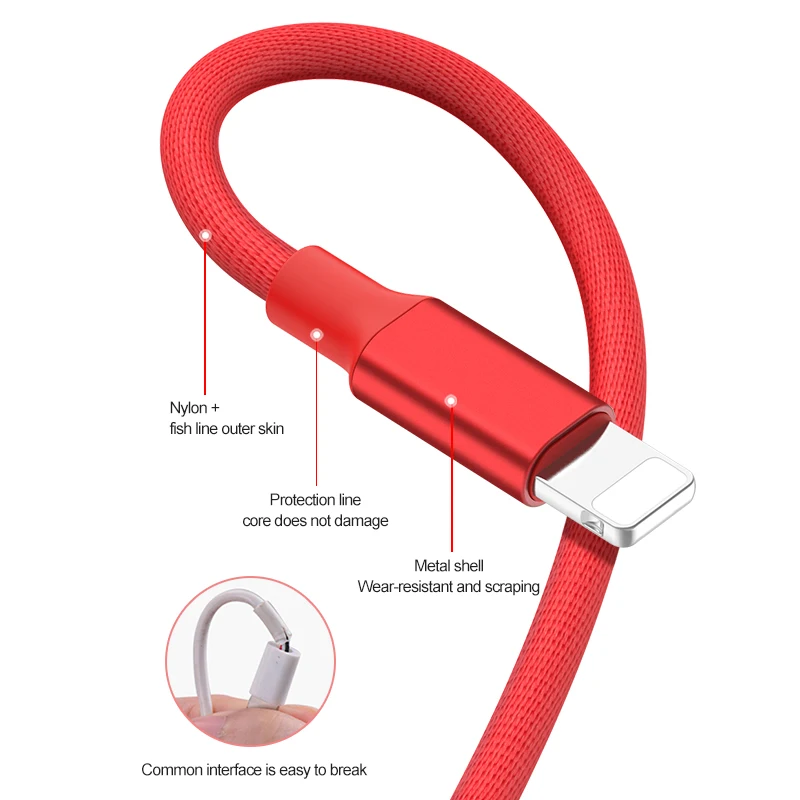 Usb кабель GUSGU 3 в 1 для iPhone 5 SE 6 7 8 X Type C быстрой зарядки Xiaomi Huawei MacBook Micro Date Android|Кабели