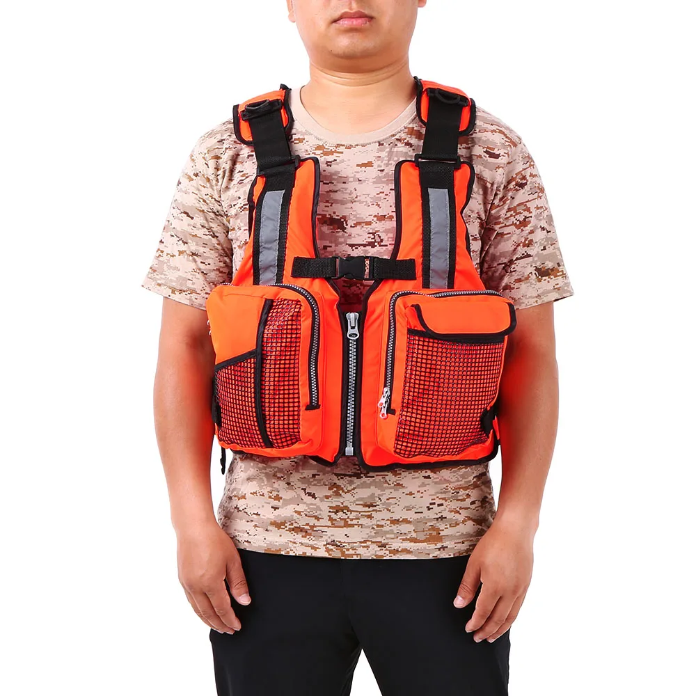 Lixada Men Women Fishing Life Vest Outdoor Multi Pockets Fishing Safety Life Jacket Sailing Kayaking Boating Jacket Waistcoat