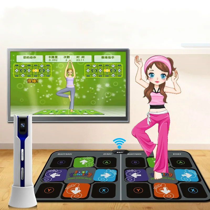 Cdragon Camera Support Dance Mat Motion Sensing Dance Pad Sliming Game 11mm Wireless Game Console For TV PC Rug Fitness