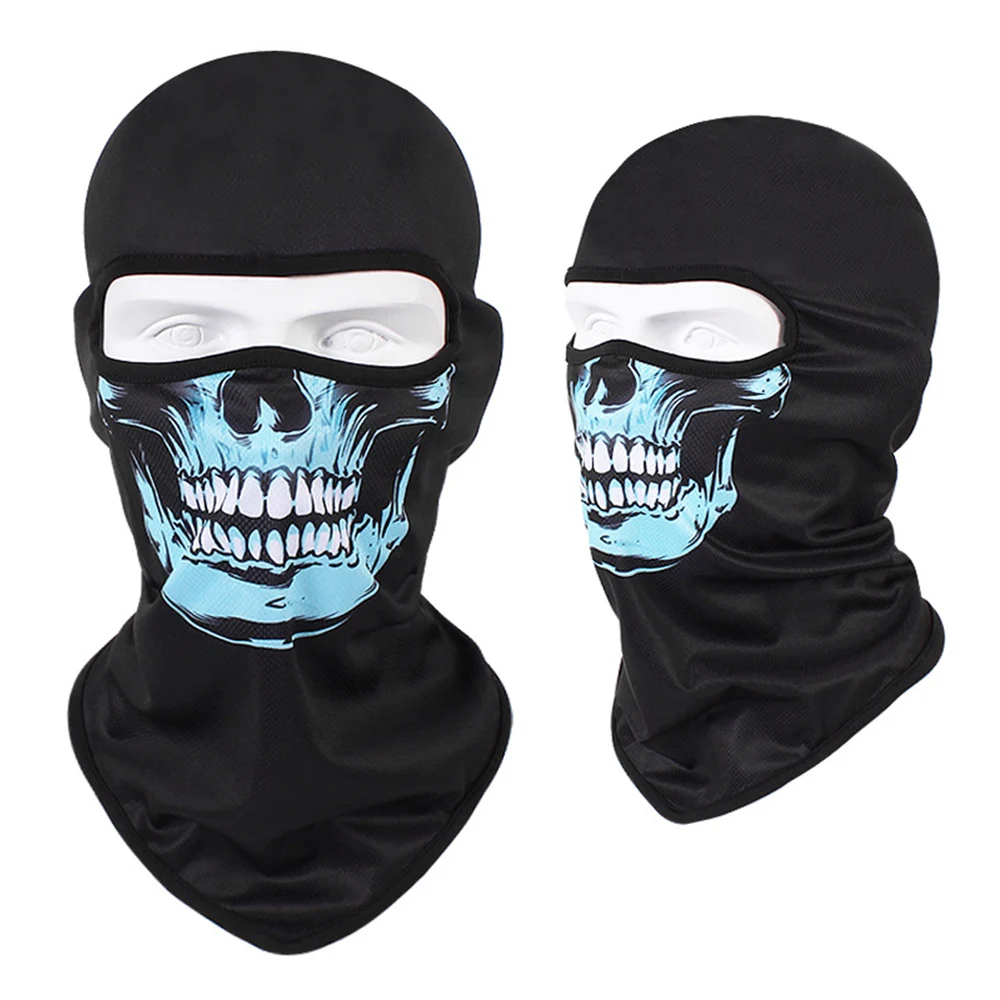 Новая Балаклава мотоциклетная маска мото шлем тактическая Балаклава маска для лица дышащая маска для лица мотоциклетный Байкерский шарф маска с черепом - Цвет: SBX01-11