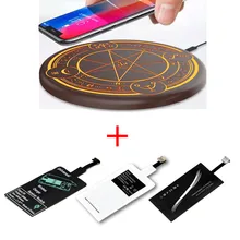 Быстрая зарядка беспроводная зарядное устройство Ци с телефоном беспроводной зарядки приемника для Ipone Huawei Samsung Xiaomi