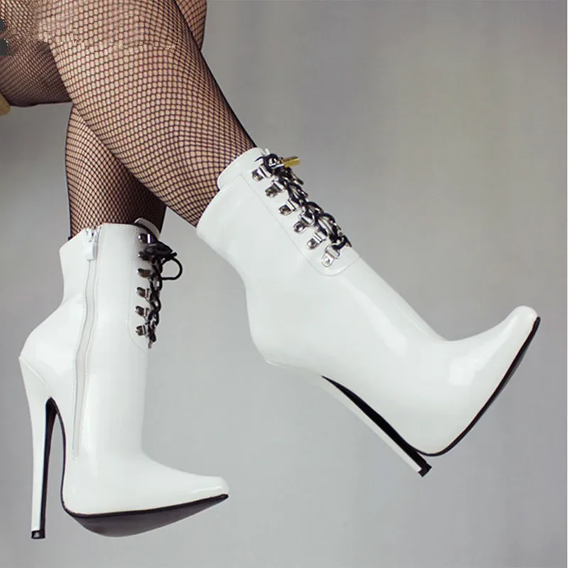 

sexy ankle boots pointed toe lace up boots women night club motorcycle zapatos botas para mujer leather boots women genuine
