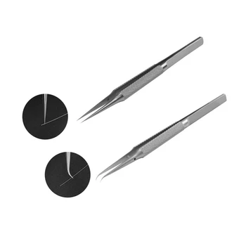 

Original Tweezers Best Repair Stainless Steel Alloy Titanium Forceps Strong Fingerprint Precision Acid-fast Anti-Corrosive