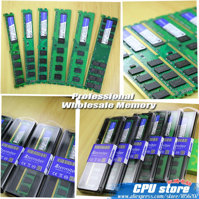 Atermiter 2 Гб DDR2 PC2-6400 800 МГц для настольных ПК Память DIMM ram 240 контакты(для intel amd) система Высокая совместимость