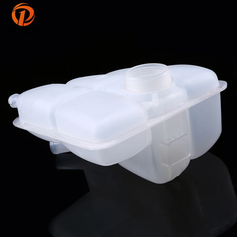 POSSBAY White Car Coolant Water Radiator Bottle Cooling Tank Reservoir