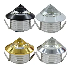 Кристалл Мини 1 Вт светодиодные точечные лампы Крытый AC85-265V встраиваемый потолочный светильник