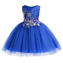 Детская одежда платье с цветочным узором для девочек платье с цветочным рисунком элегантное красивое рождественское платье принцессы на свадьбу Одежда для девочек от 3 до 14 лет