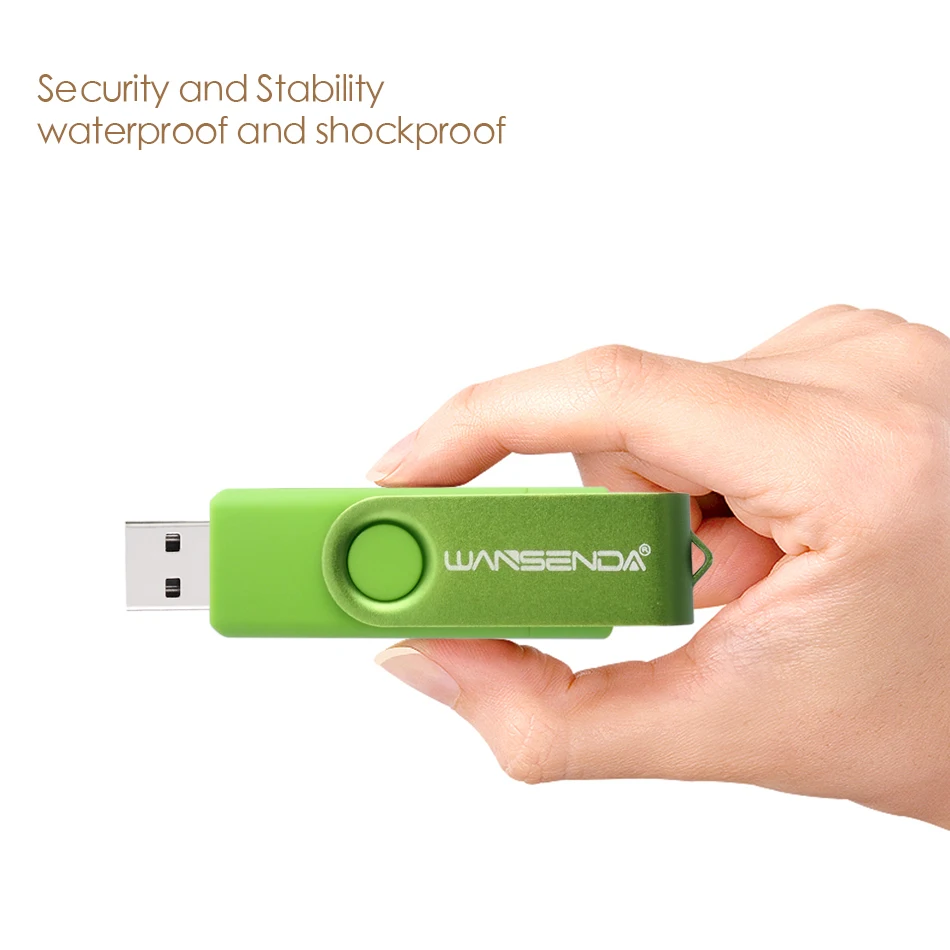 WANSENDA OTG USB флеш накопитель 8 ГБ 16 32 64 128 ГБ|USB флэш-накопители| |