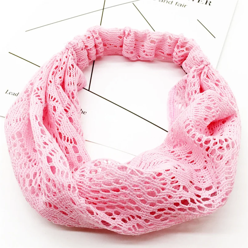 2018 New Women Yoga Lace Hollow Head Wrap Wide Headband Flower Hairband Hair Band Accessories Wholesale And Wholesale  #K29 (8)