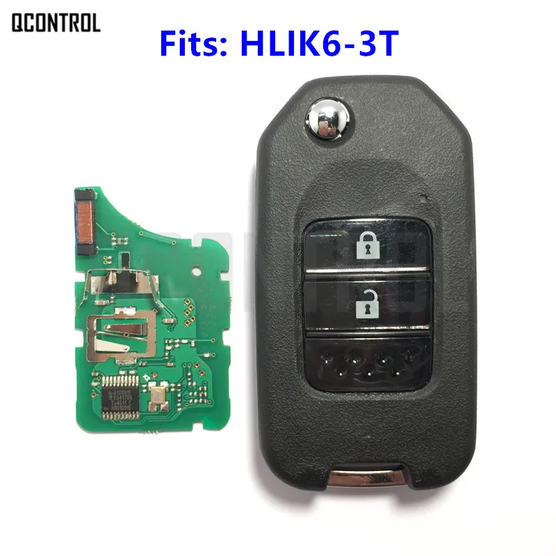 

QCONTROL 2 Buttons Remote Key for Honda Civic Accord City CR-V Fit Jazz XR-V Vezel HR-V FRV Car Auto Lock