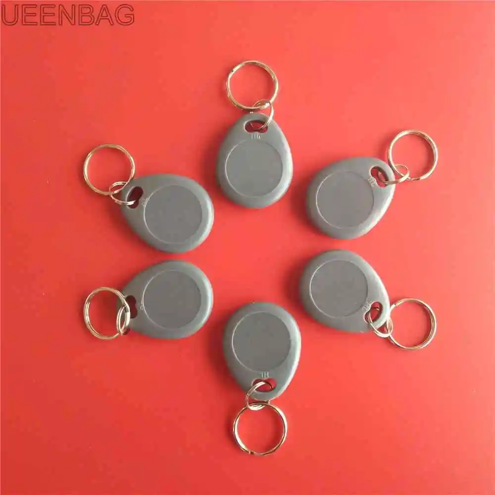 

125Khz T5577/T5200 Rewritable RFID Waterproof Keyfobs Key Token Tags Copy Clone Blank Card - Gray Access Control Card