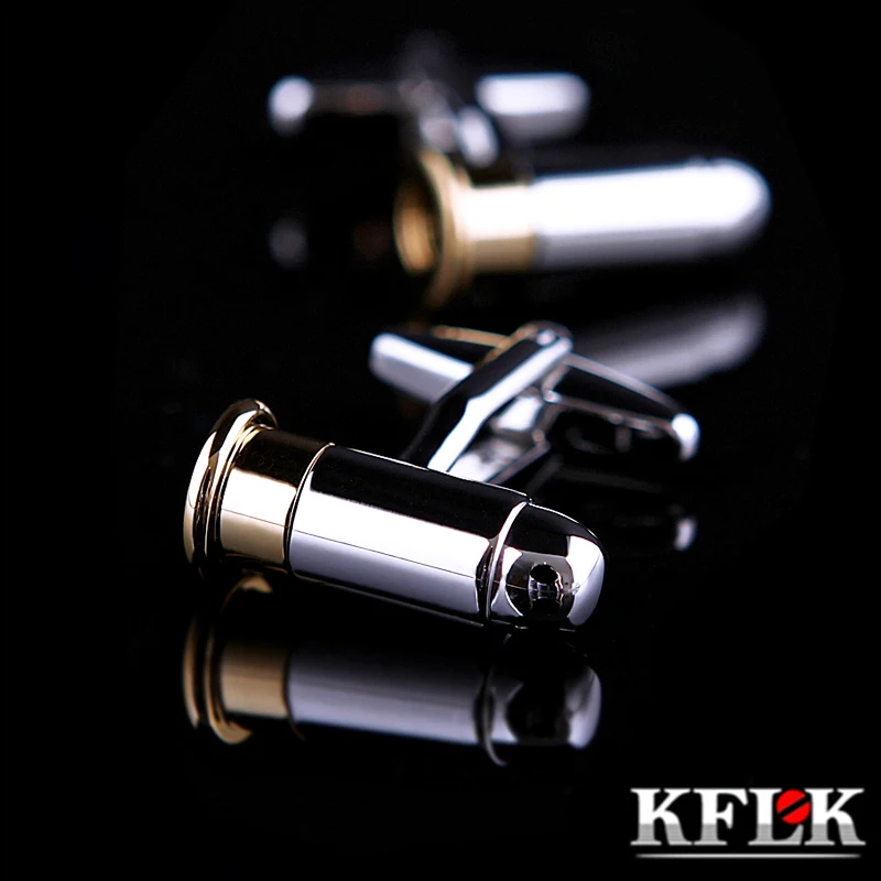 KFLK 2020 Luxury shirt cufflinks for mens Brand cuff button link TOP High Quality Bullet shape gemelos abotoadura Jewelry | Украшения и