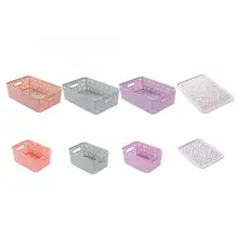 Многоцелевой полый корзина для хранения в багажнике Ящик Контейнер Органайзер Одежда Прачечная дома пластиковый ящик для инструментов