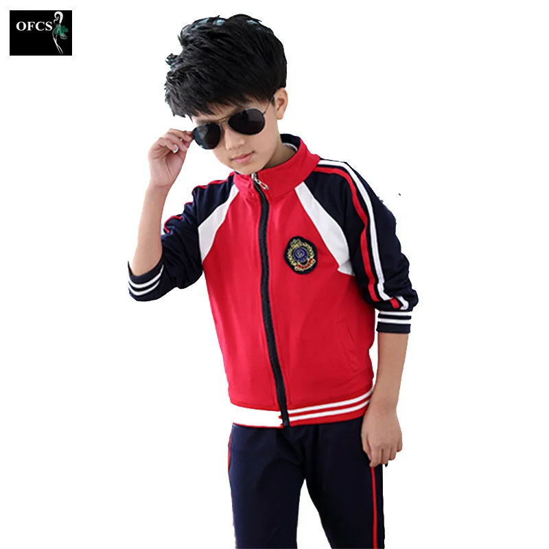 

3-15Year 2PCS/Lot Spring Autumn Girls Clothes Zipper Kids Jacket+Pants For Girls Sport Suit Casual Boby Children Clothing Sets