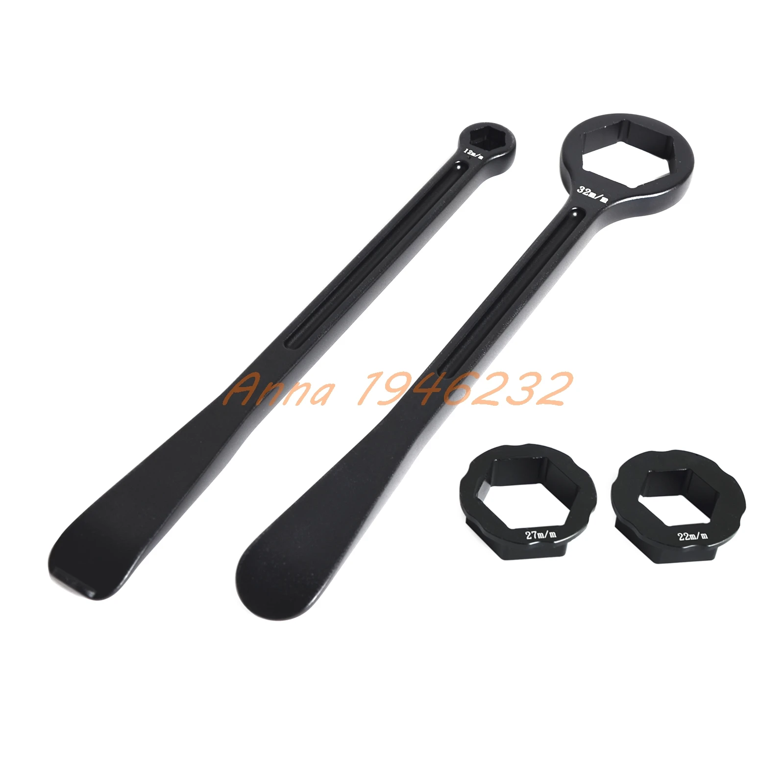 Tire Tool Lever Set Combo Axle Tire Wrench Black Motorcycle Bike Tire