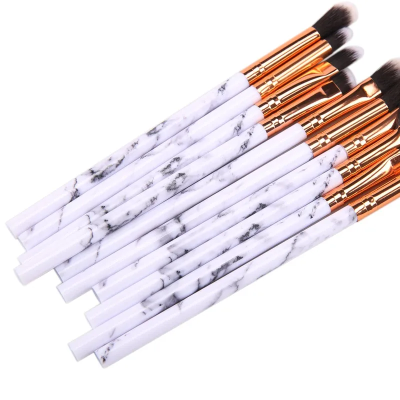 10-Pcs-Marble-Makeup-Brush-Beauty-Tool-White-handle-Black-Hair-Makeup-Brushes-Kits-Blush-Bulk (2)