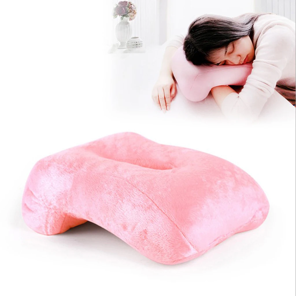 Hollow Design Nap Sleeping Pillow Face Down Head Rest Cushion for