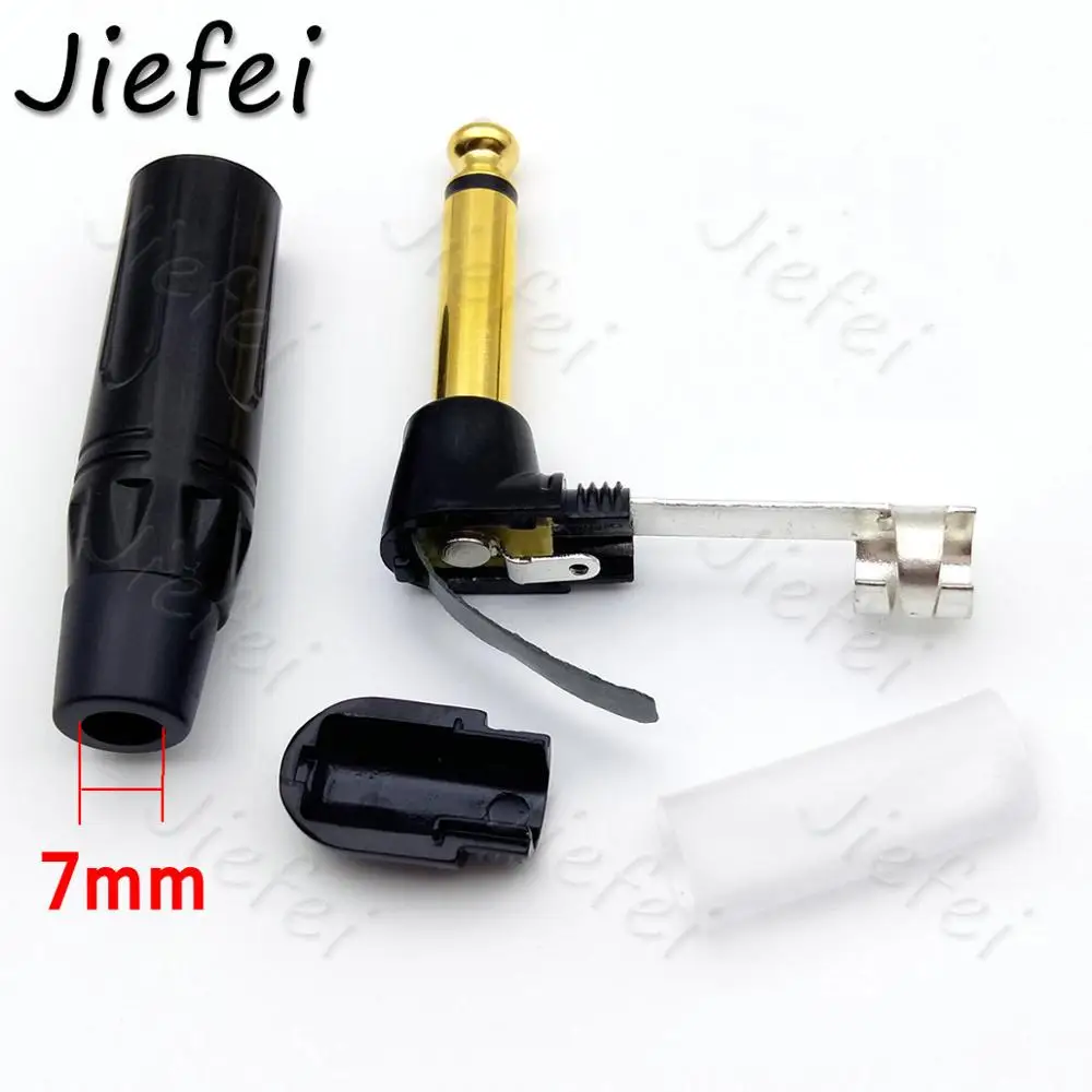 e estereo conector de audio angulo reto 90 graus 635mm 63mm 01