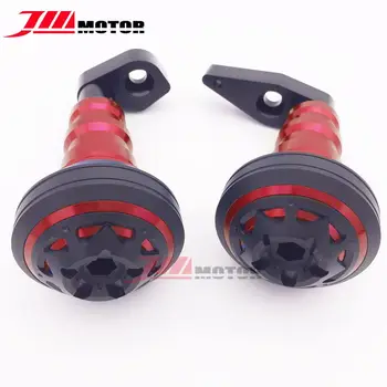 

High Quality RED Motorcycle CNC Crash Pads Frame Sliders Protector For Kawasaki ER-6N/ Ninja650R 2012-2015