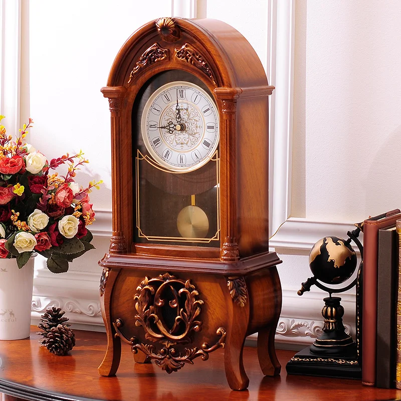 Relojes de escritorio de mesa Retro decorativos, reloj despertador chino  Vintage para sala de estar y dormitorio, adornos nostálgicos, relojes de  mesa de escritorio - AliExpress