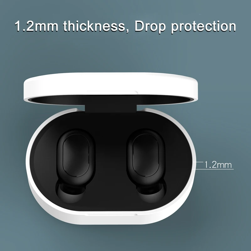 Чехол для наушников Redmi Mi AirDots чехол TWS с беспроводным Bluetooth чехлом мягкий из ТПУ