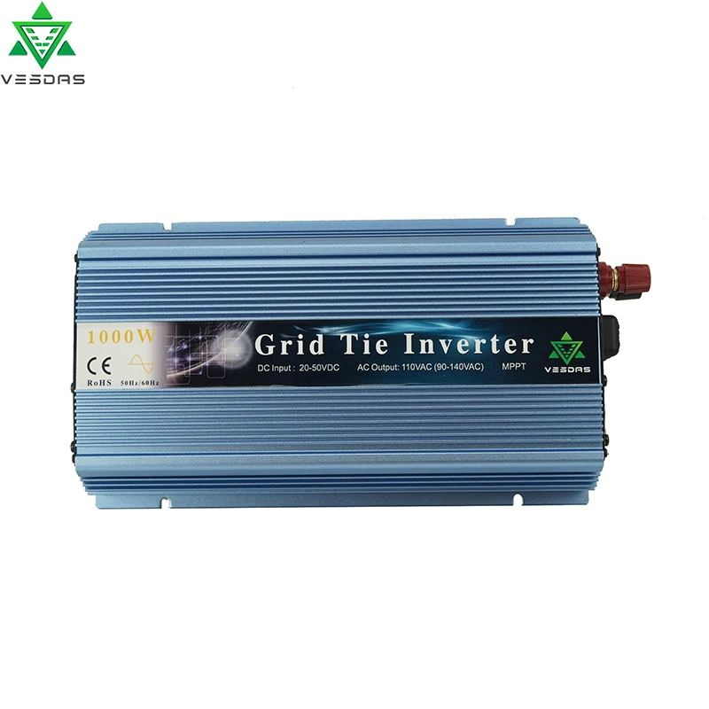MPPT функция 1000 Вт для широкого напряжения DC10.5V 28V до AC90V 140V или 180 в 260 чистая