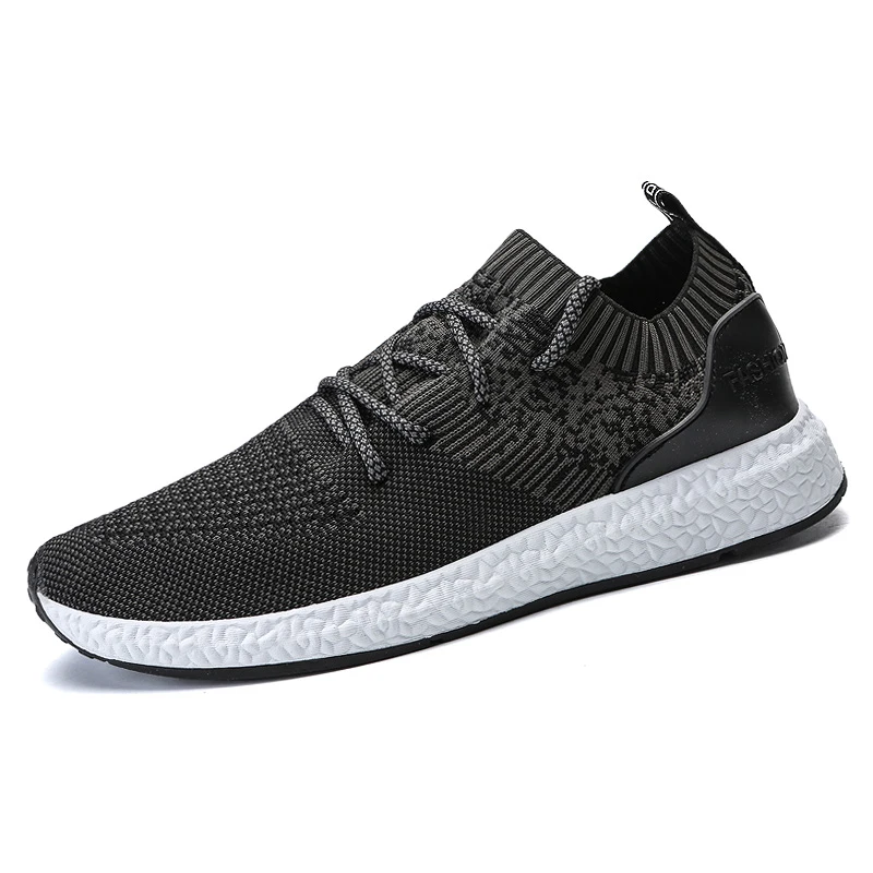 

New Men's Shoes Breathable Mesh Men's Summer Shoes Light Sneakers For Men Lace Up Chaussures Hommes Grey Black Blue Size 39-44