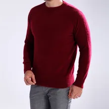 Новое поступление, зимний модный норковый кашемировый свитер с круглым вырезом, однотонный теплый пуловер, свитера для мужчин, распродажа, высокое качество, S-XXXL