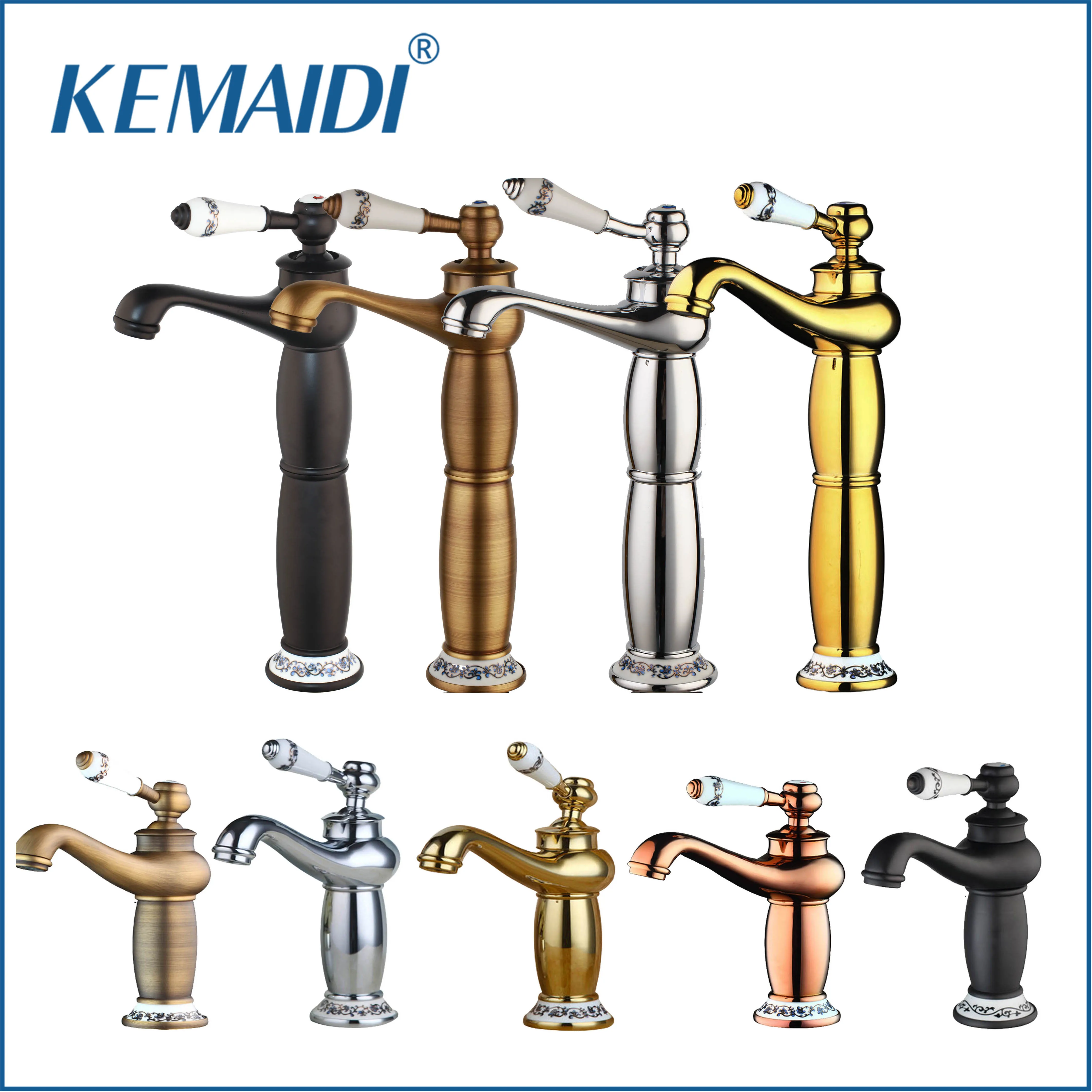 Купить KEMAIDI Tall античная латунь <b>Chrome</b> Смеситель ...