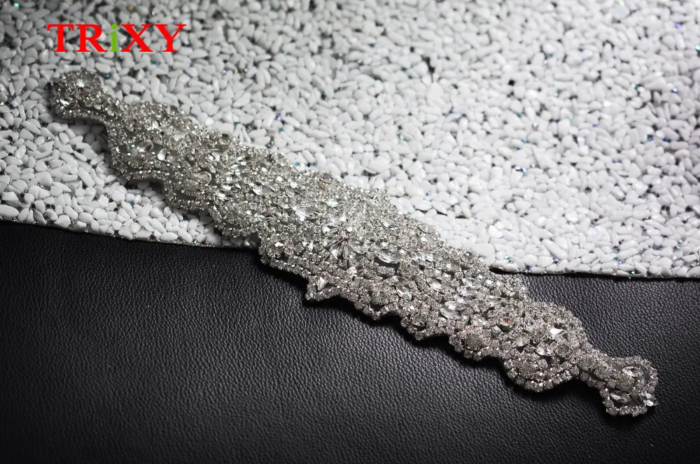 Trixy s233a ручной работы Формальные Свадебные со стразами аппликацией Вечерние платья Отделка