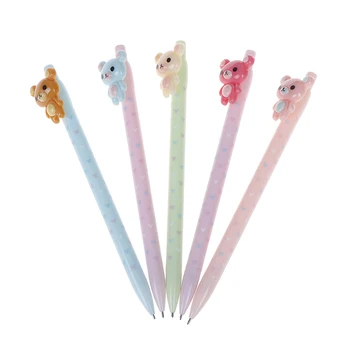 

2pcs 0.5mm For Writing Drawing Lovely Bear Rilakkuma Plastic Mechanical Pencil Automatic Pen For Kid School Office Supply