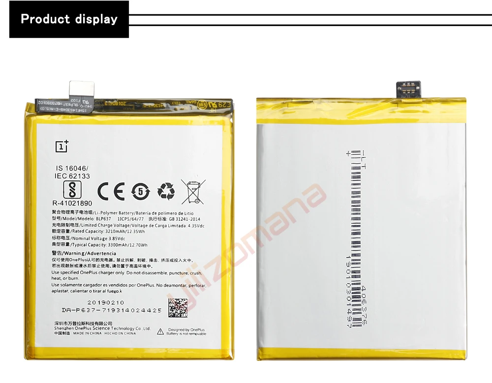 Аккумулятор ONEPLUS для телефона OnePlus 5/5 T A5001 A5010 BLP571 3210/3300 мАч, высококачественные Сменные Аккумуляторы, бесплатные инструменты