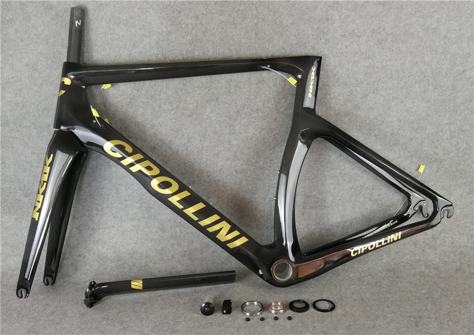 Sale Carrowter 1K/3K Glossy Carbon Cipollini NK1K Frame Carbon Gold Logo ROAD Bike/Bicycle Frameset Fork+ Seatpost+ Clamp+ Headset 3 Sale Carrowter 1K/3K Glossy Carbon Cipollini NK1K Frame Carbon Gold Logo ROAD Bike/Bicycle Frameset Fork+ Seatpost+ Clamp+ Headset 3