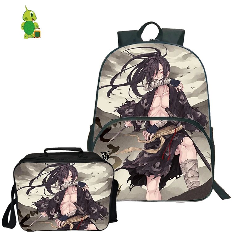 12 Demon Slayer: Kimetsu No Yaiba рюкзак 2 шт./компл. рюкзак для ноутбука для подростков школьный рюкзак для девочек с сумкой-холодильником - Цвет: 12
