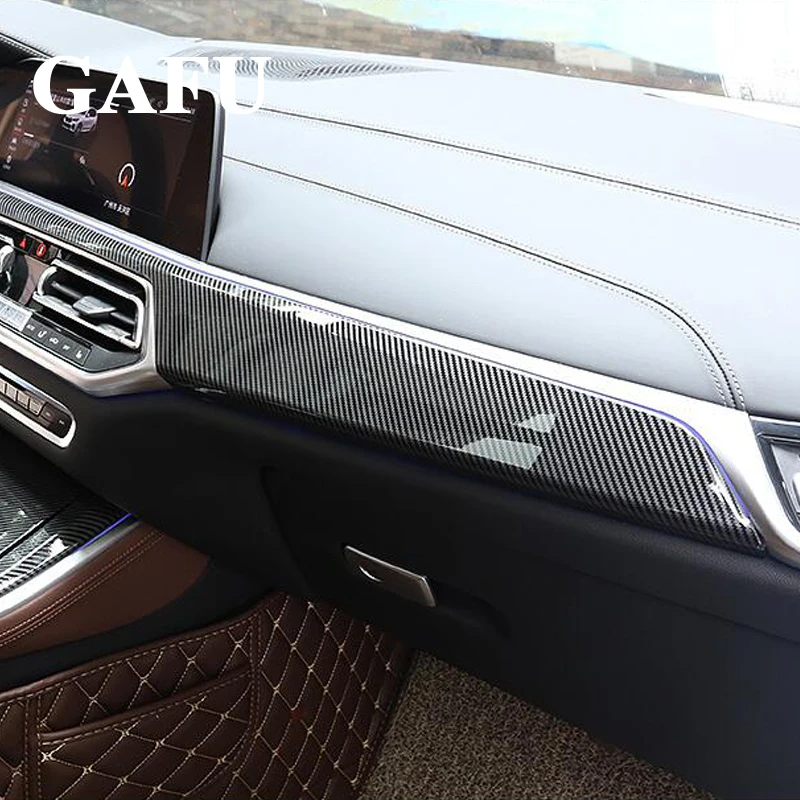 

For BMW X5 G05 SPORT 2019 dashboard Central control decoration Air conditioning outlet trim products accessory Carbon fiber