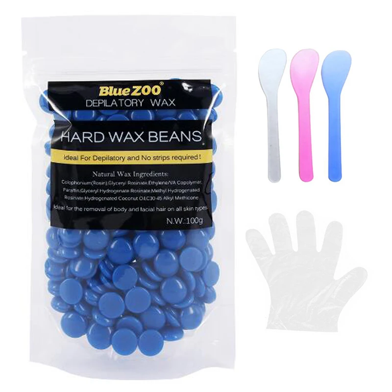 

Waxing Depilation 100g/bag No Strips Depilatory Wax Bean Waxing Kits Hair Removal No Pre Wax Oil Required For All Kind Of Skin