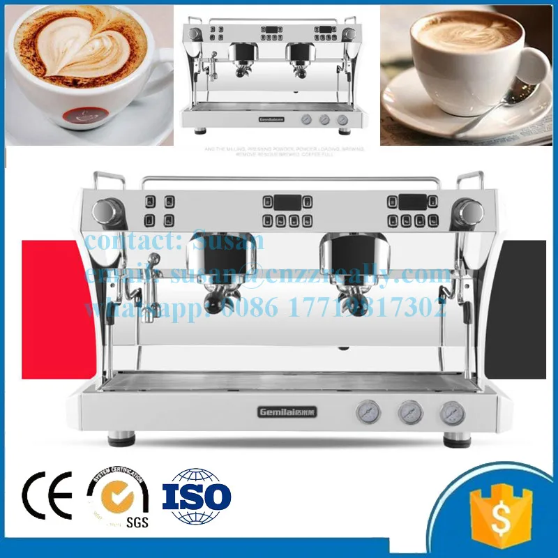 double head Espresso Machine, most popular Full automatic Espresso coffee Machine, Italian
