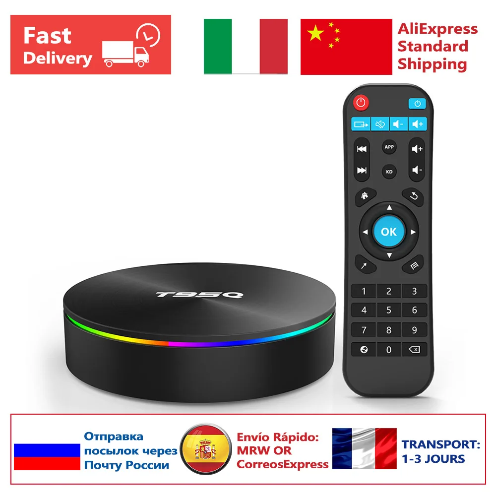 

T95Q Android 8.1 TV Box Amlogic S905X2 Quad Core Smart TV Box ARM Dvalin MP2 Set-Top Box 4K Dual WiFi Bluetooth 4.1