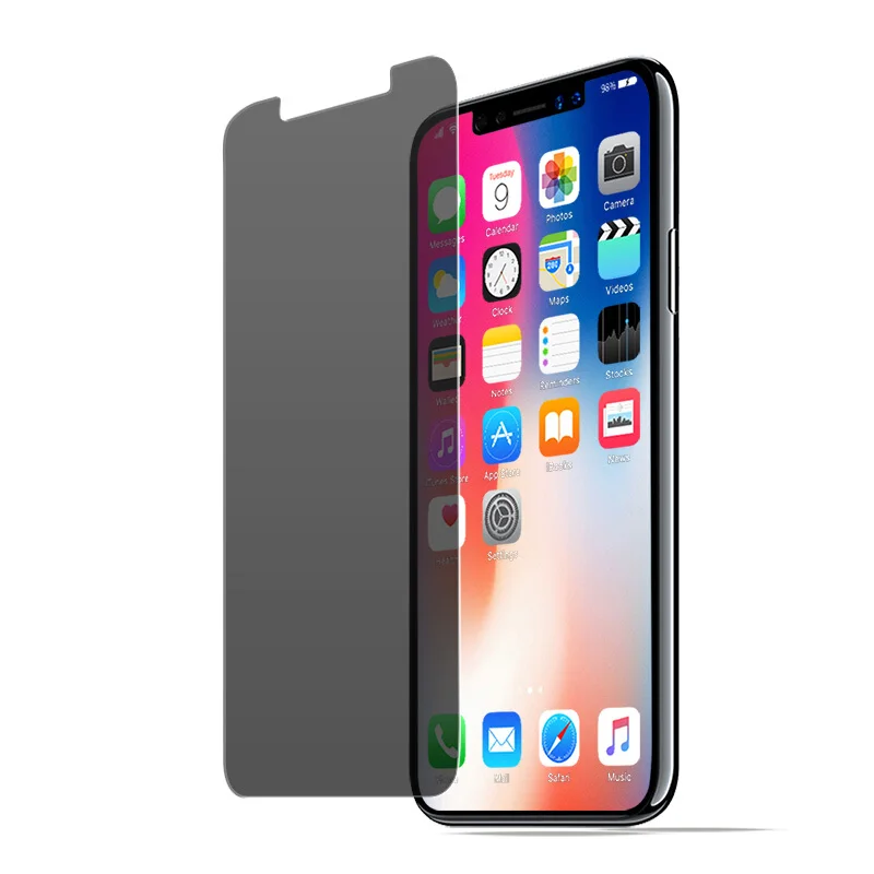 

For Apple iPhone XS Max XR X Privacy Tempered Glass For iPhone 8 7 6S 6 Plus 5 5S SE Anti Spy Screen Protector Protective Glass