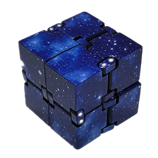 1pcs Galaxy Mini ABS Infinity Cube for Stress Relief Colorful 3D Puzzle Toys For Children Adults Professional Speed Cube 1