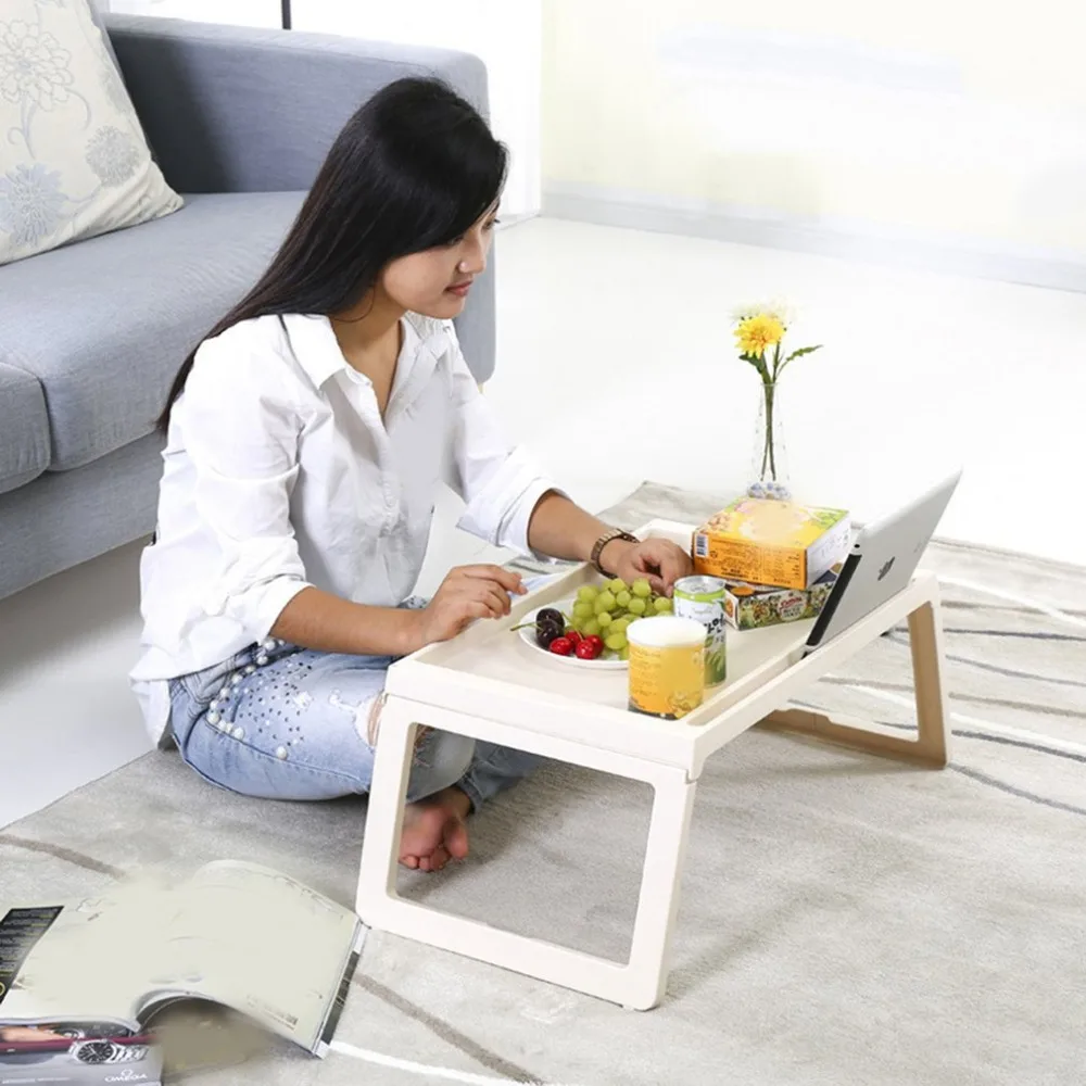 Portable Mobile Laptop Standing Desk For Bed Sofa Laptop Folding Table Notebook Desk With Mouse Pad For Home Office use