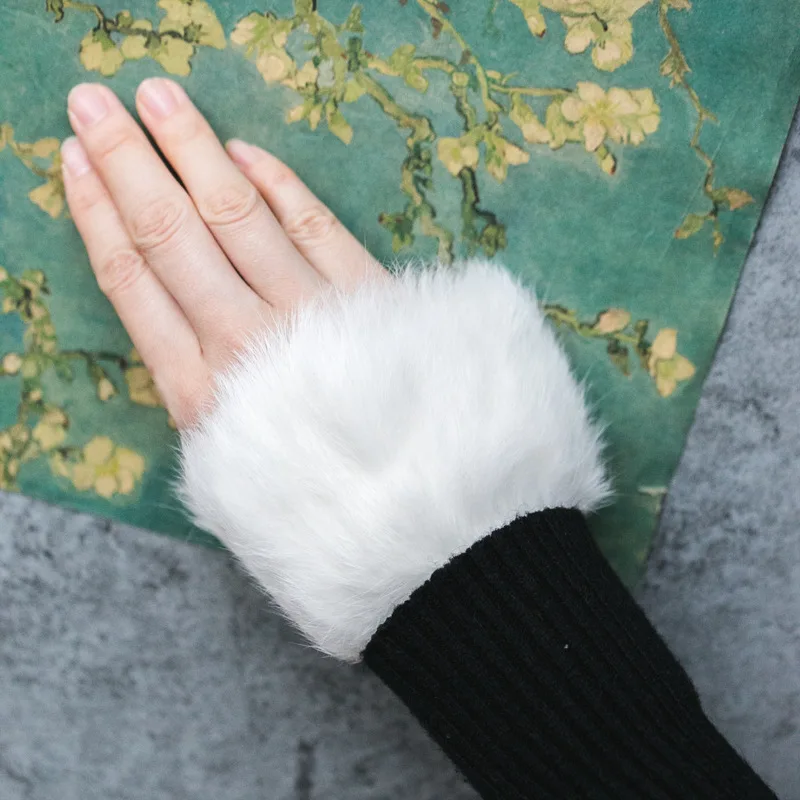 Модные толстые полые складывая руки дежой Для женщин Вязание осень-зима Для женщин вязаный свитер с натуральным мехом складывая руки чаша