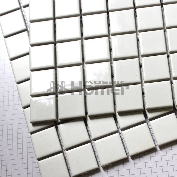 25x25mm Clic Matt White Square Ceramic Mosaic Block Pattern 25x25mm Clic Matt White Square Ceramic Mosaic Block Pattern Bathroom Tiles For Floor And Wall In Stickers From Home Garden On