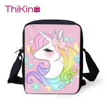 Thikin Единорог сумки на плечо Детская сумка-мессенджер сумка через плечо для телефона для девочек сумки для покупок Mochila Infantil