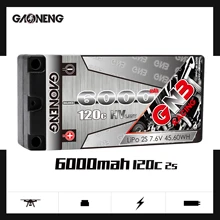 Gaoneng GNB 6000mAh 2S 7,6 V HV 120C/240C жесткий чехол коротышка LiPo аккумулятор для 1/10 RC автомобилей B5M 22 RB6 22T SCT Запчасти для гоночных автомобилей